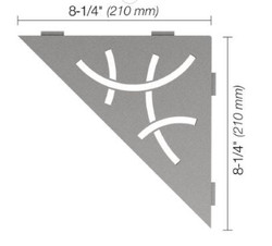 Schluter Shelf-E Triangular Curve Stone Grey SES1 D6 TSSG